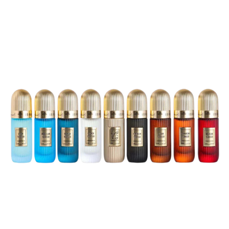 IBRAQ Tobacco Collection 9x20ml EDP luxury perfume gift set available at The Perfume Savor