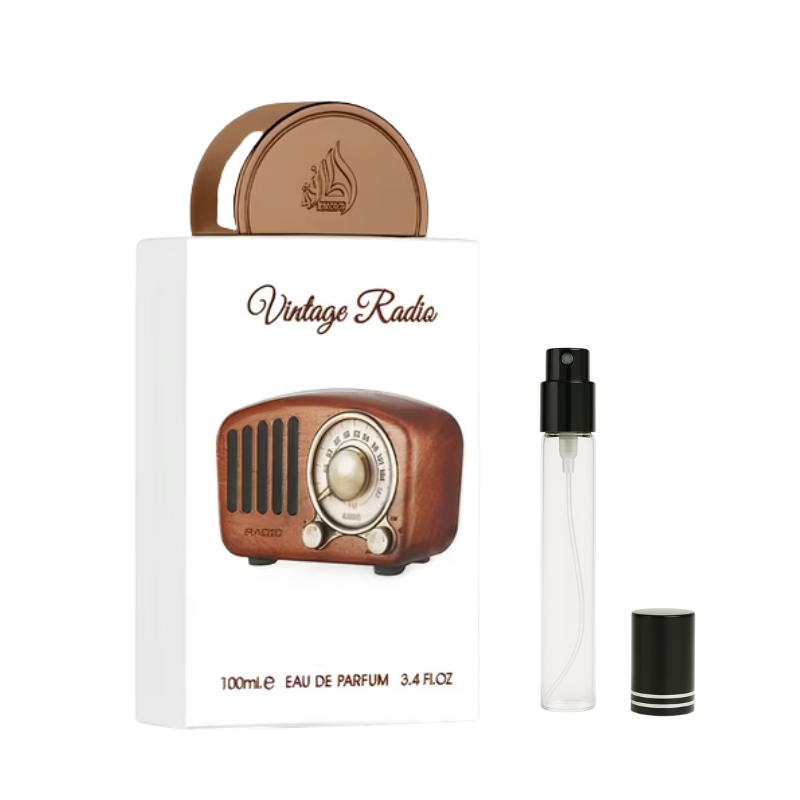 Lattafa Vintage Radio EDP Decants