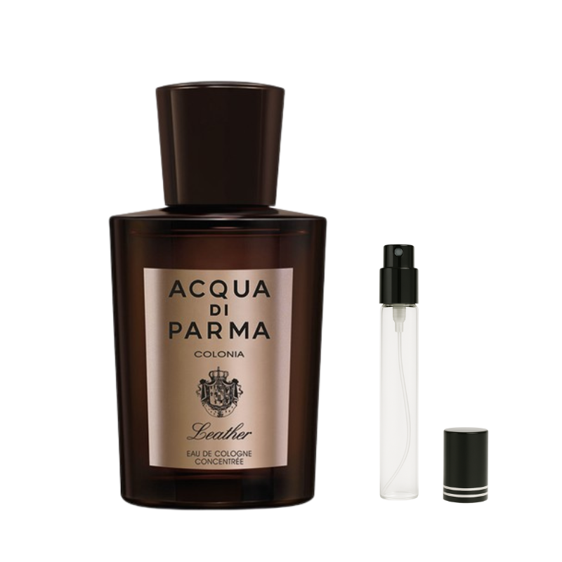 Acqua di Parma Colonia Leather Eau de Cologne Concentree for Men Decants available at The Perfume Savor