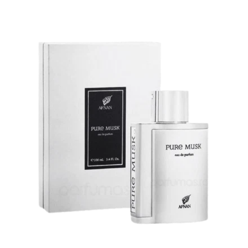 Afnan Pure Musk Eau de Parfum 100ml bottle available at The Perfume Savor