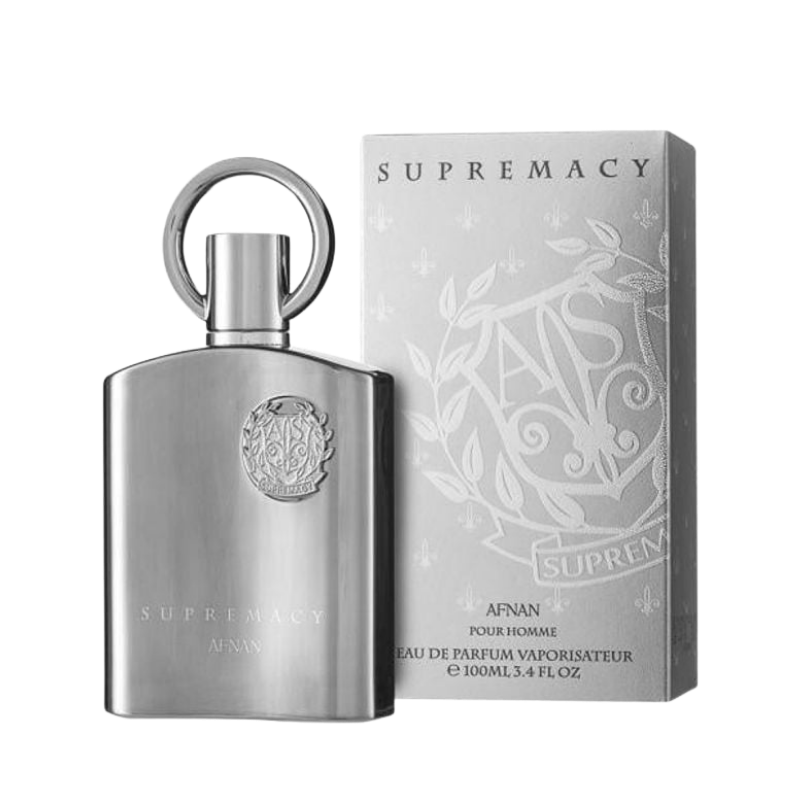 Afnan Supremacy Silver Eau de Parfum 100ml for Men bottle available at The Perfume Savor