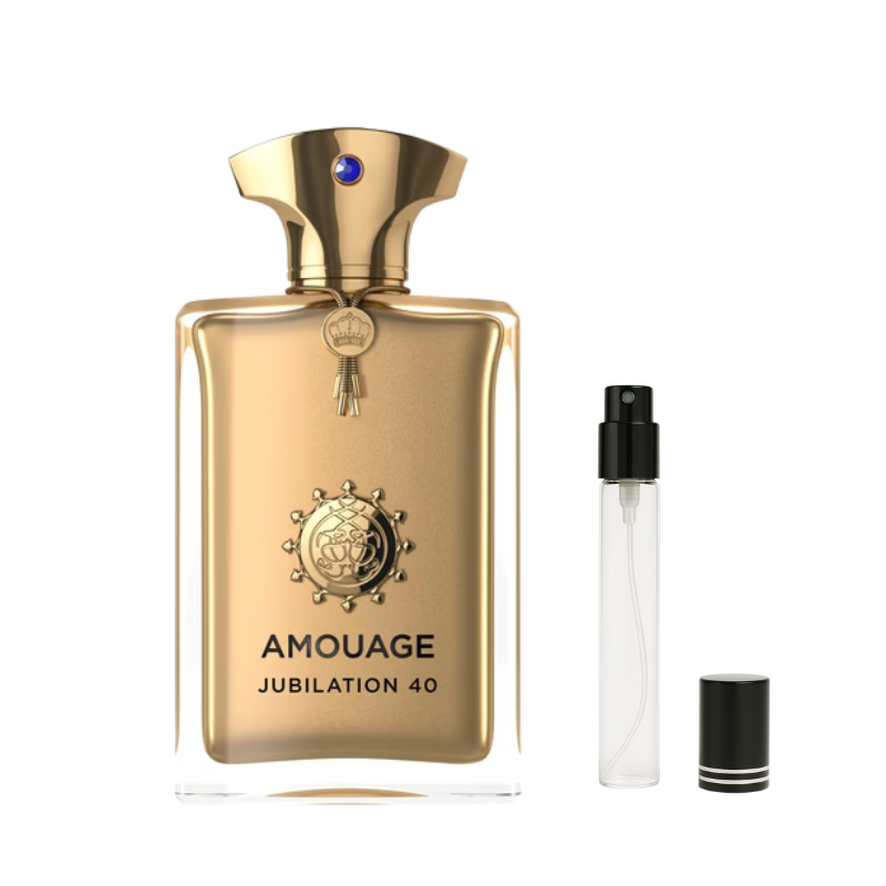 Amouage Jubilation 40 Man Extrait de Parfum Decants available at The Perfume Savor