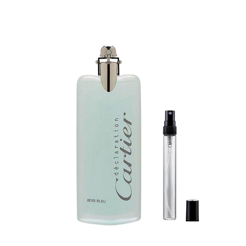 Cartier Déclaration Bois Bleu Eau de Toilette decant bottles available at The Perfume Savor
