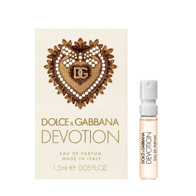 Dolce & Gabbana Devotion Eau de Parfum 1.5ml official sample vial available at The Perfume Savor