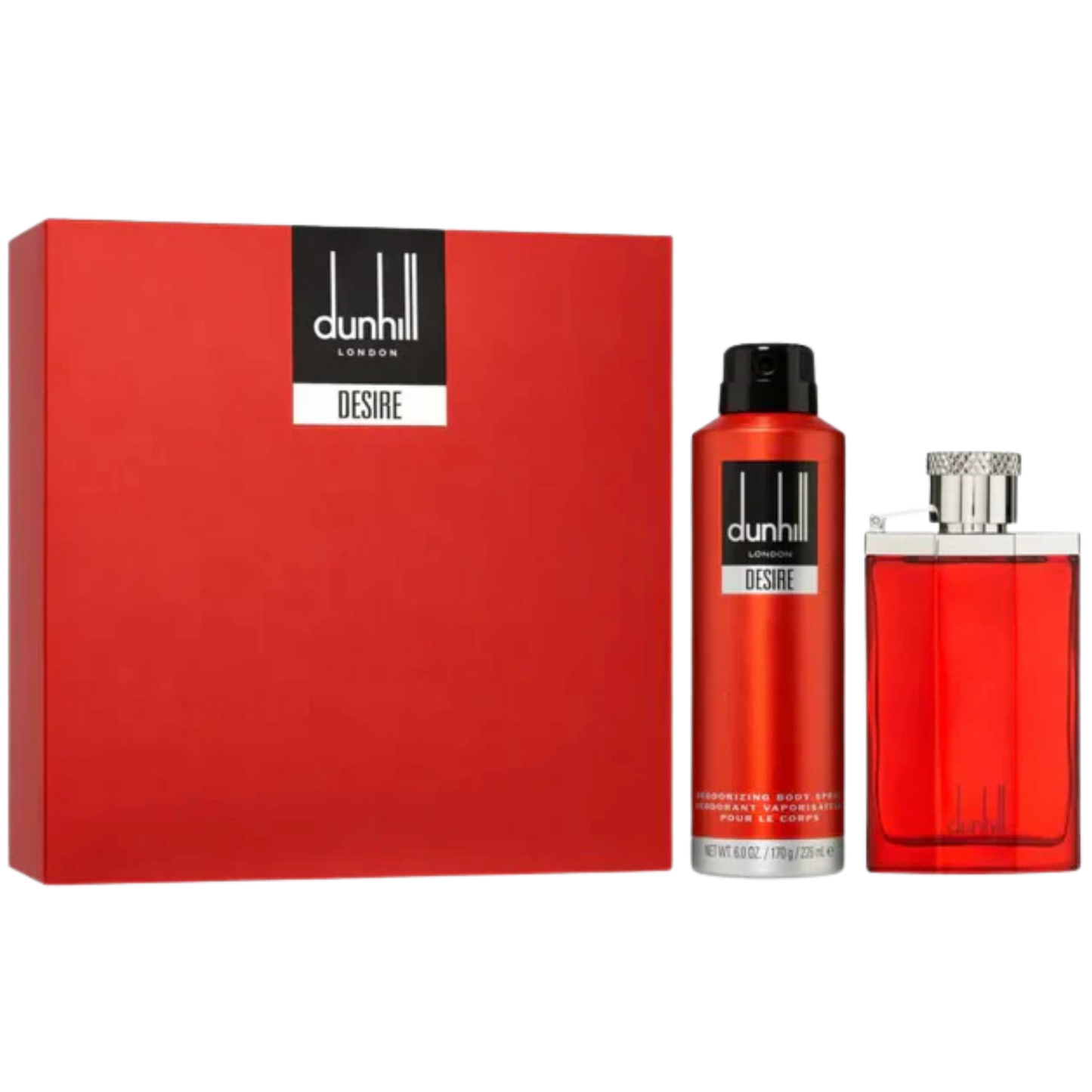 Dunhill Desire Red EDT 100ml Body Spray 170ml Gift Set available at The Perfume Savor