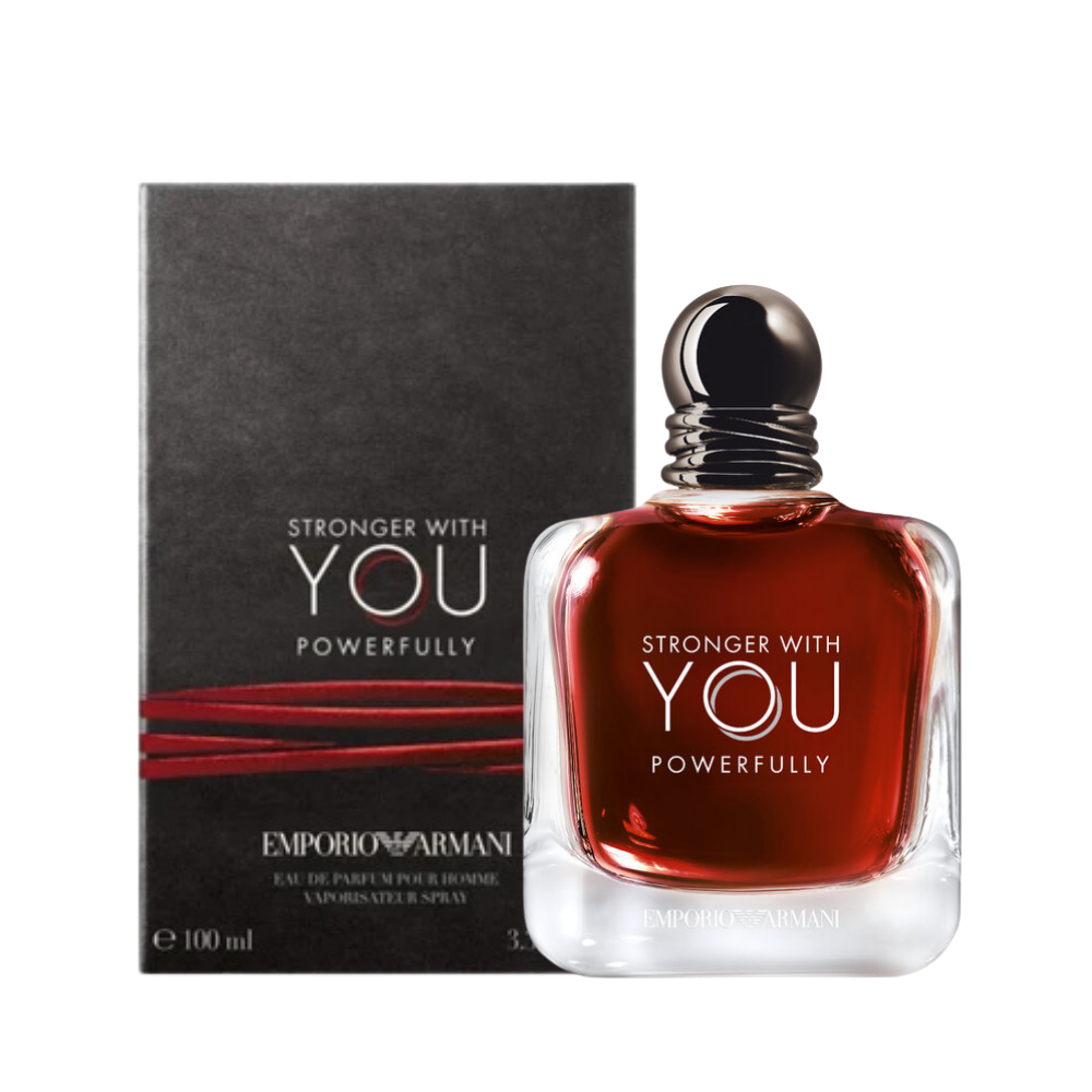 Emporio Armani Stronger With You Powerfully Eau de Parfum 100ml full bottle available at The Perfume Savor