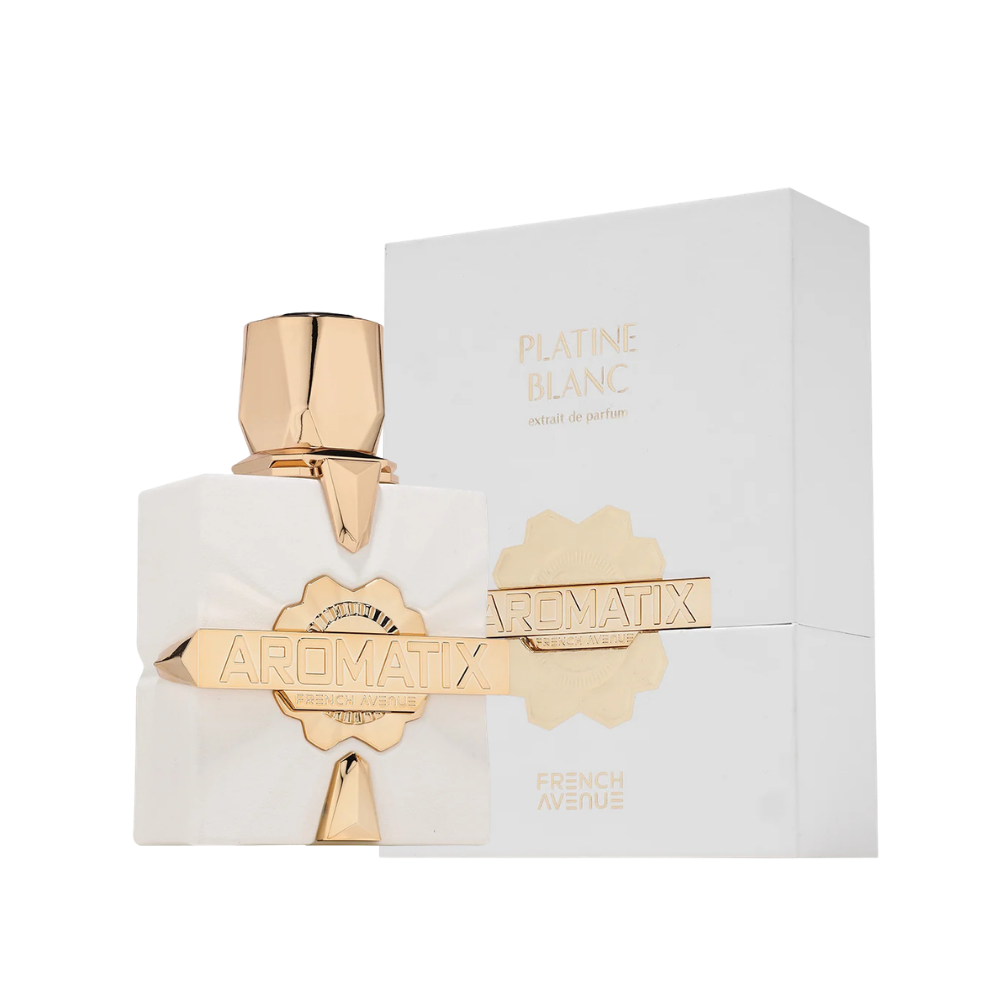 French Avenue Platine Blanc Aromatix X Eau de Parfum 100ml full bottle available at The Perfume Savor