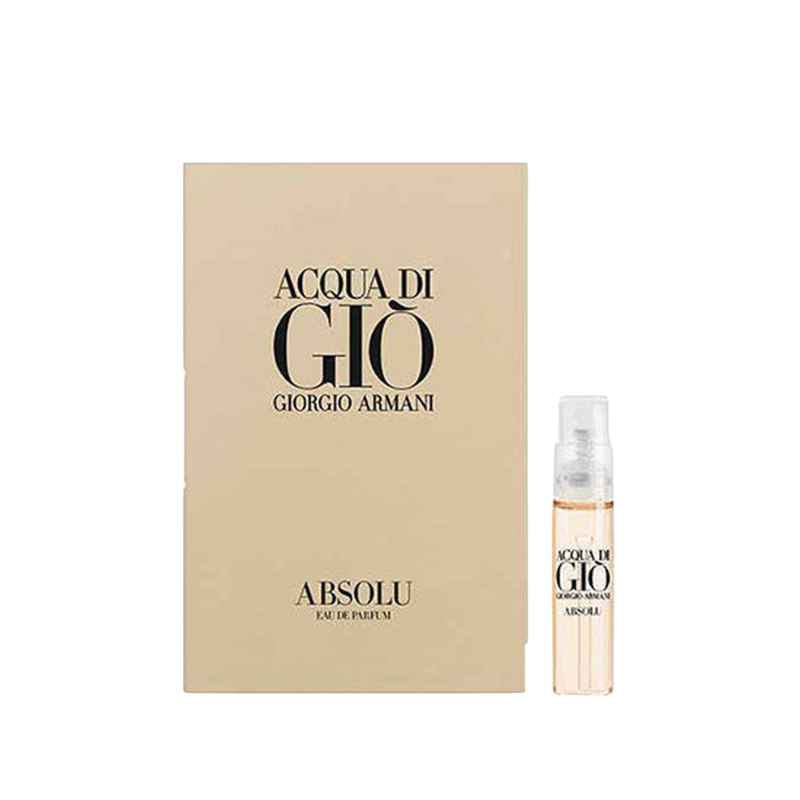 Giorgio Armani Acqua Di Gio Absolu Eau de Parfum 1.2ml official sample vial available at The Perfume Savor