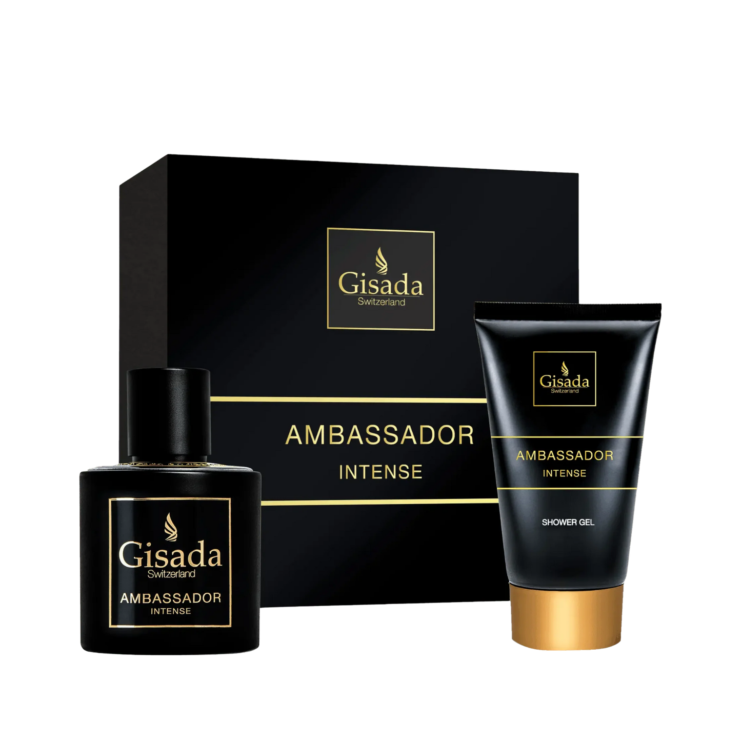 Gisada Ambassador Intense Men Gift Set 50ml EDP Shower Gel 100ml available at The Perfume Savor