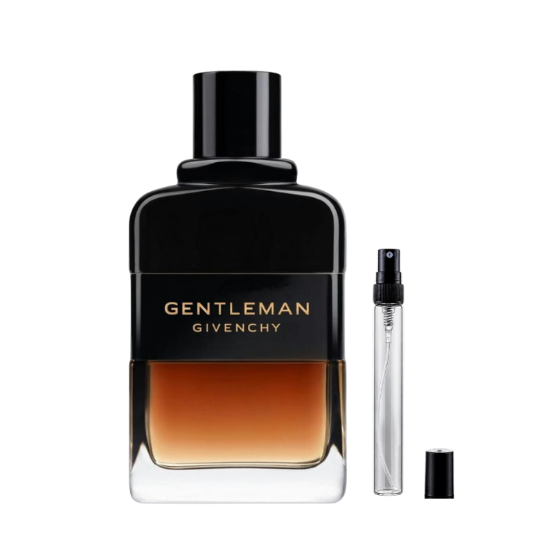 Givenchy Gentleman Reserve Privée Eau de Parfum decant bottles available at The Perfume Savor