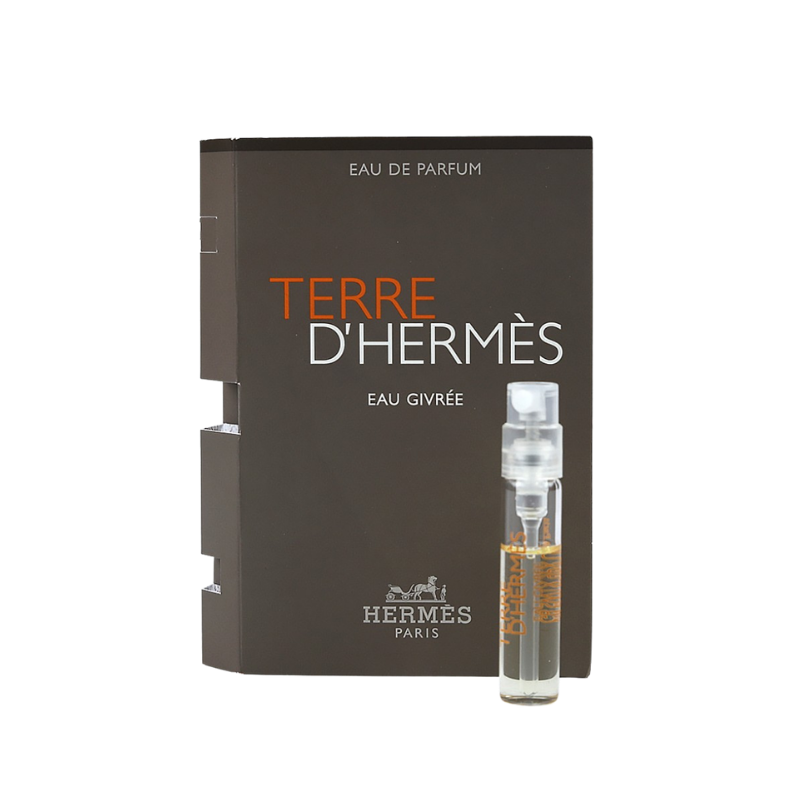 Hermes Terre d'Hermes Eau Givree Eau de Parfum 2ml official sample vial available at The Perfume Savor