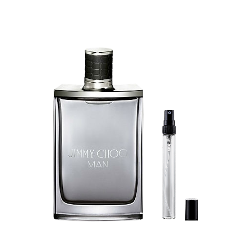 Jimmy Choo Man Eau de Toilette decant bottles available at The Perfume Savor
