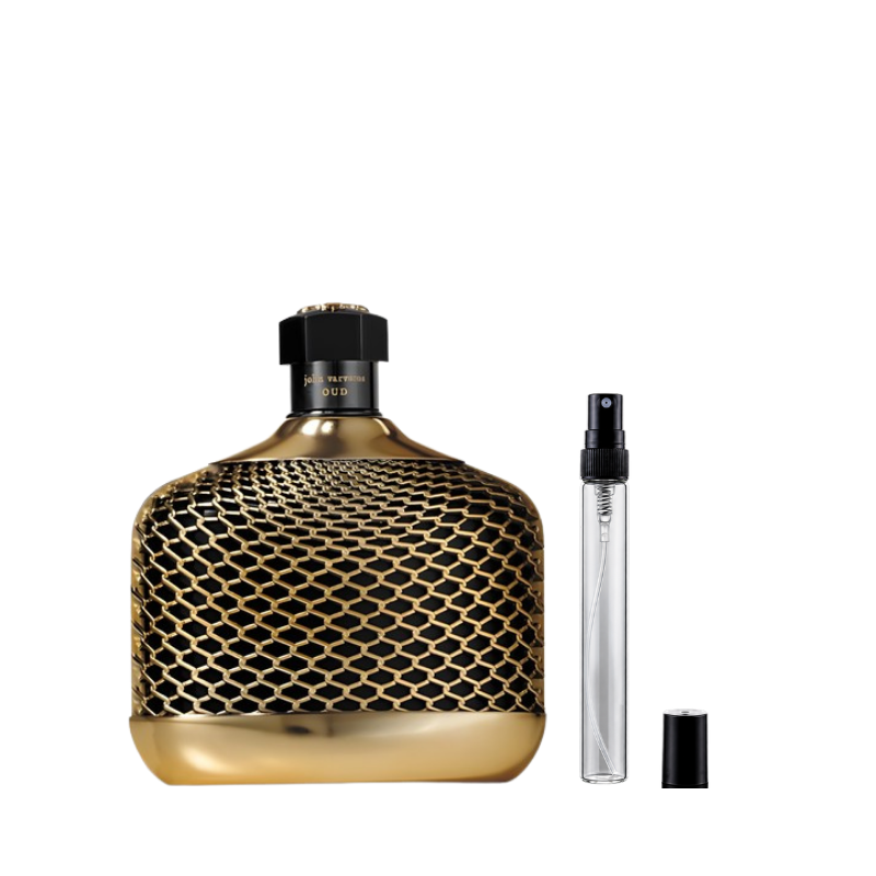 John Varvatos Oud Eau de Parfum decant bottles available at The Perfume Savor