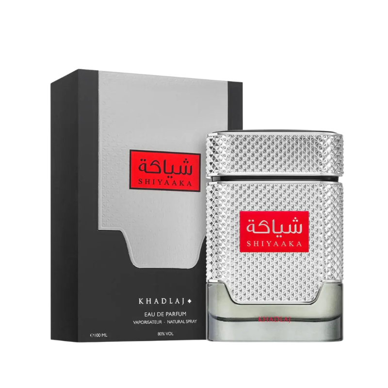 Khadlaj Shiyaaka Silver Eau de Parfum 100ml bottle available at The Perfume Savor