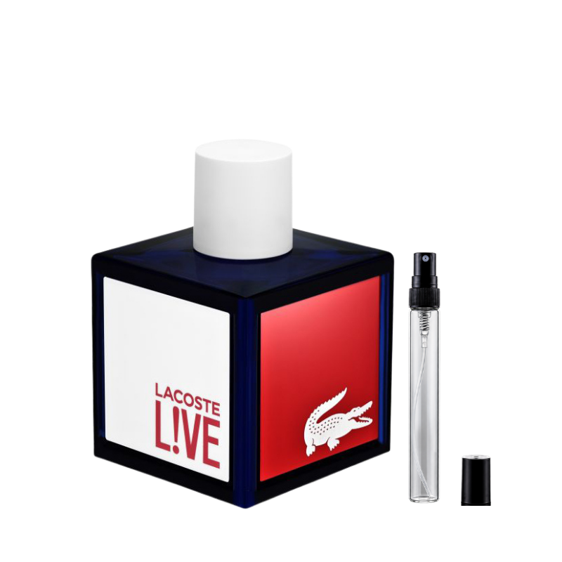 Lacoste Live Pour Homme Eau de Toilette decant bottles available at The Perfume Savor