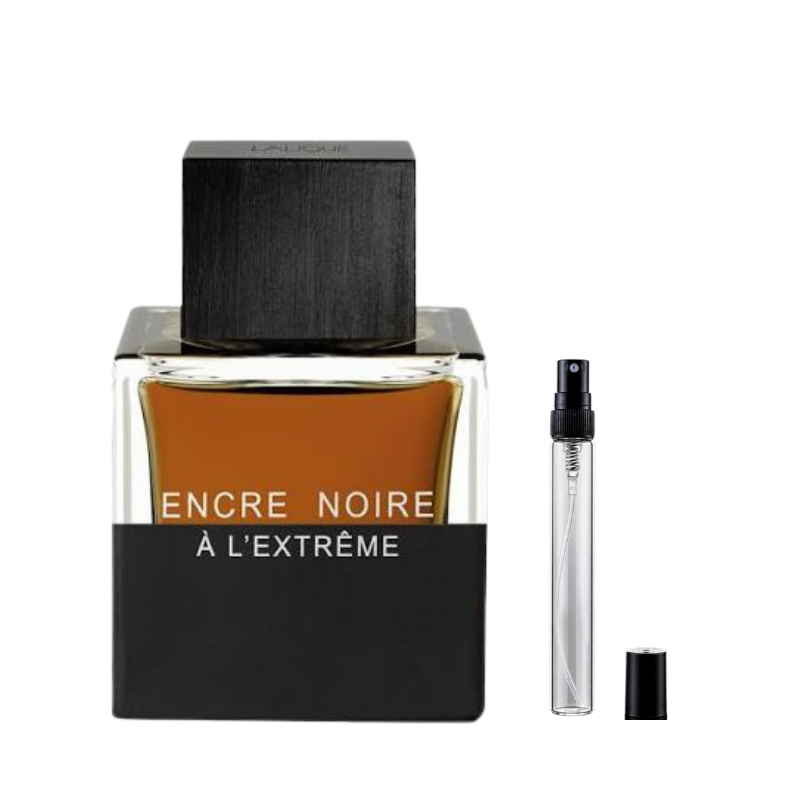 Lalique Encre Noire A L'Extreme Eau de Parfum decants available at The Perfume Savor