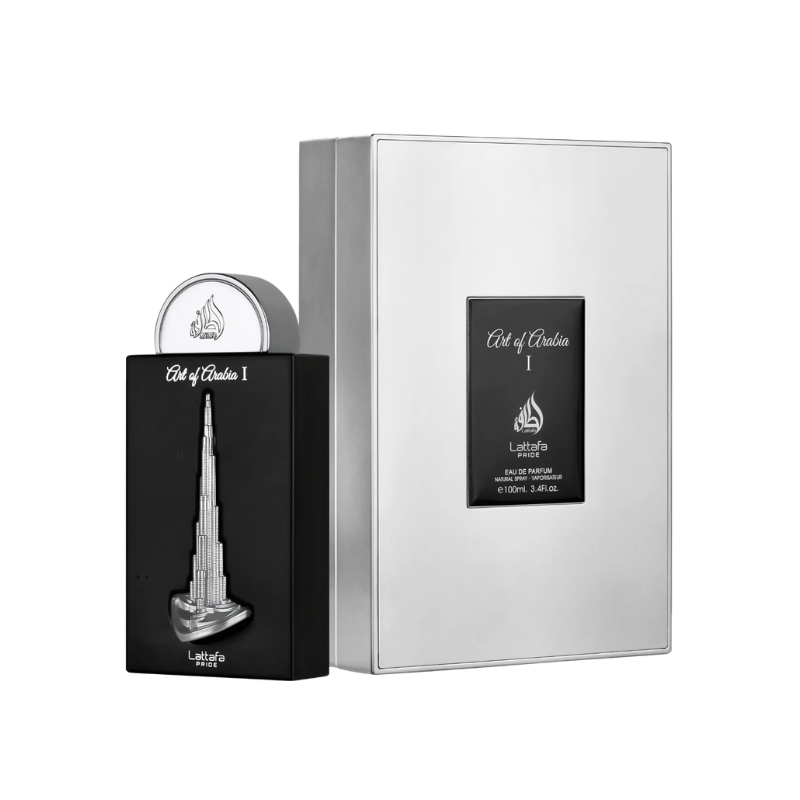 Lattafa Art of Arabia I Eau de Parfum 100ml bottle available at The Perfume Savor