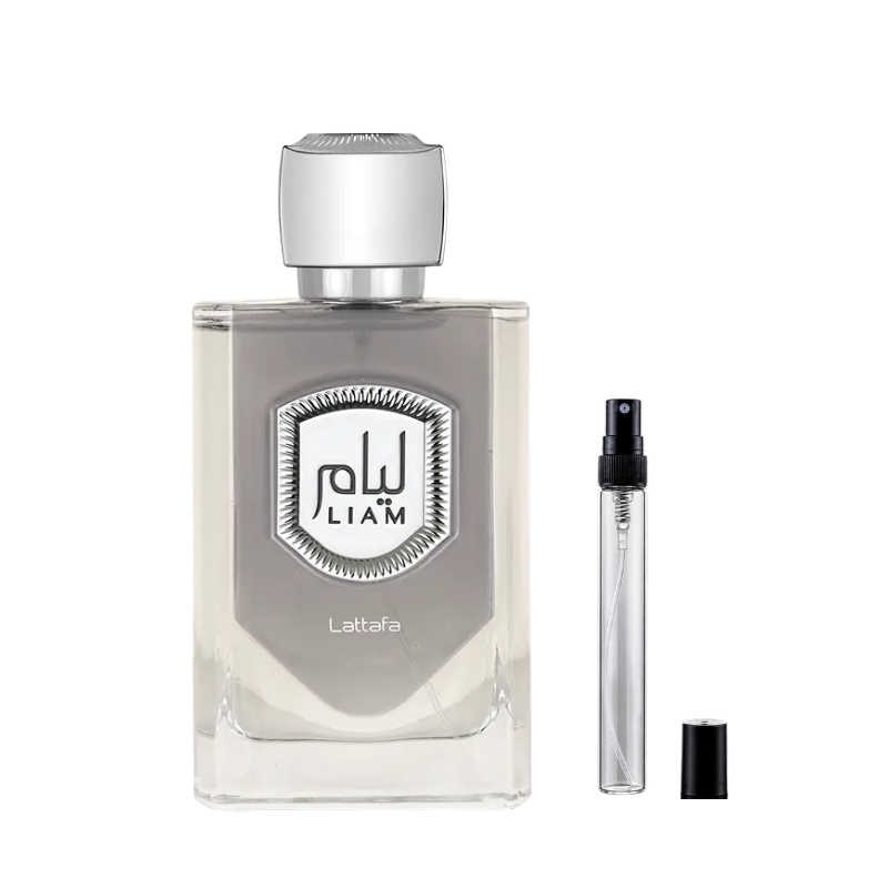 Lattafa Liam Eau de Parfum decants available at The Perfume Savor