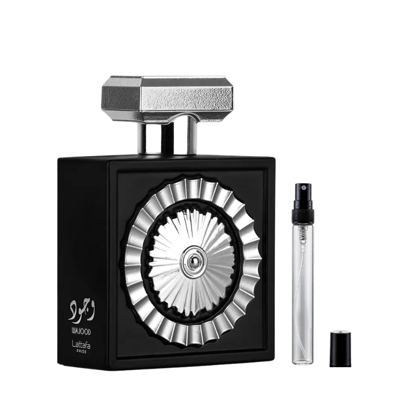 Lattafa Wajood Eau de Parfum decants available at The Perfume Savor