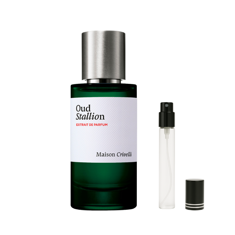 Maison Crivelli Oud Stallion Extrait de Parfum Decants available at The Perfume Savor