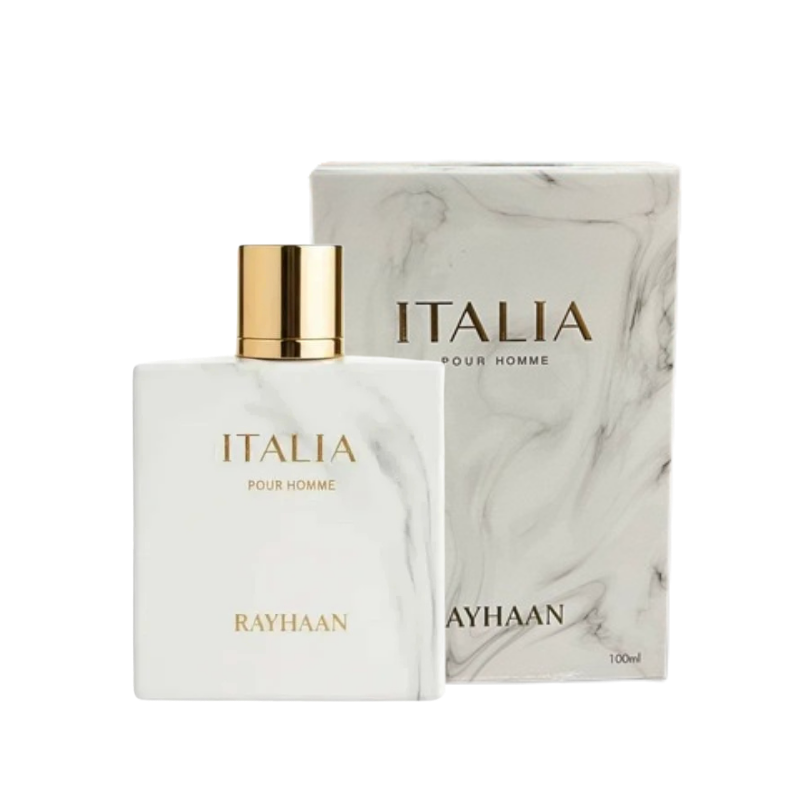 Rayhaan Italia Eau de Parfum 100ml full bottle available at The Perfume Savor