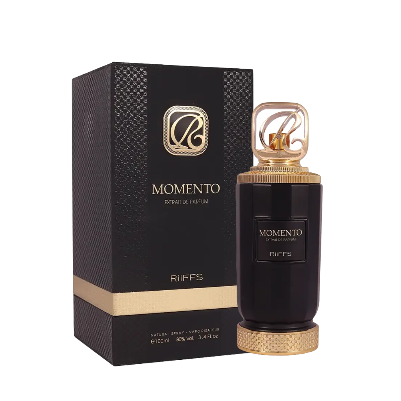Riiffs Perfumes Momento Extrait de Parfum 100ml full bottle available at The Perfume Savor