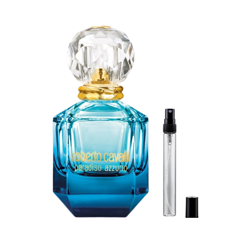 Roberto Cavalli Paradiso Azzurro Eau de Parfum Decants available at The Perfume Savor