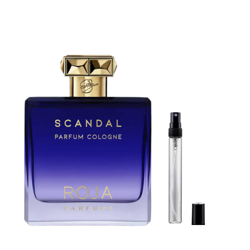 Roja Scandal Pour Homme Parfum sample decants available at The Perfume Savor