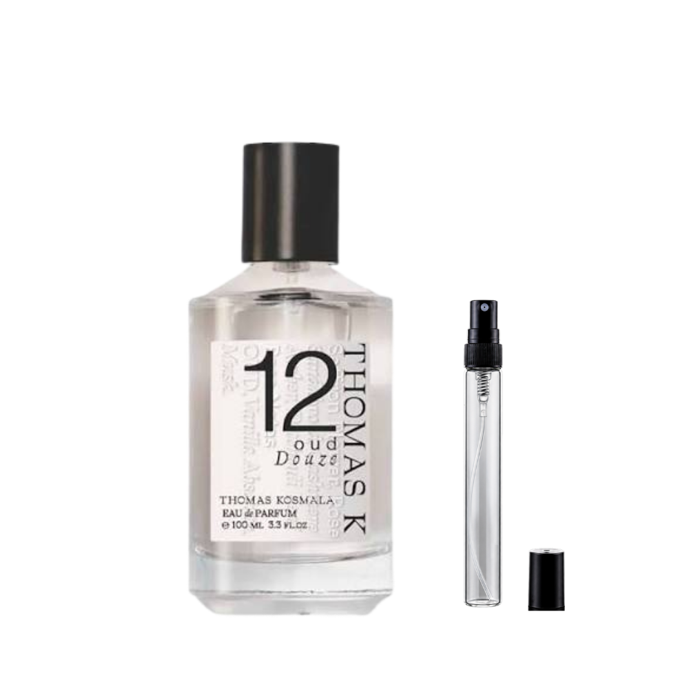 Thomas Kosmala No.12 Oud Douze Eau de Parfum decant bottles available at The Perfume Savor