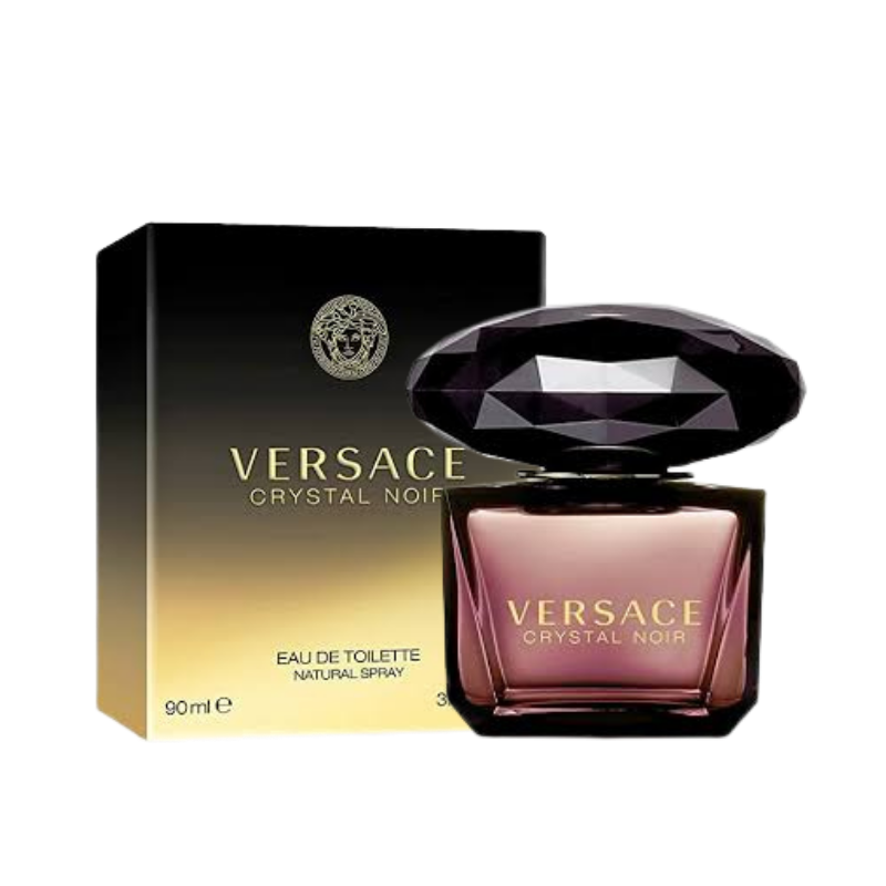 Versace Crystal Noir Eau de Toilette 90ml bottle for women available at The Perfume Savor
