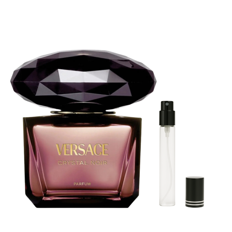 Versace Crystal Noir Parfum for Women Decants available at The Perfume Savor