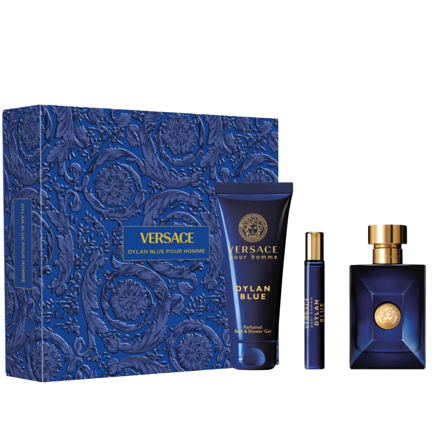 Versace Dylan Blue Pour Homme EDT 3 Pcs Gift Set for men available at The Perfume Savor