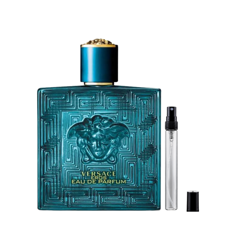Versace Eros Eau de Parfum decant bottles available at The Perfume Savor