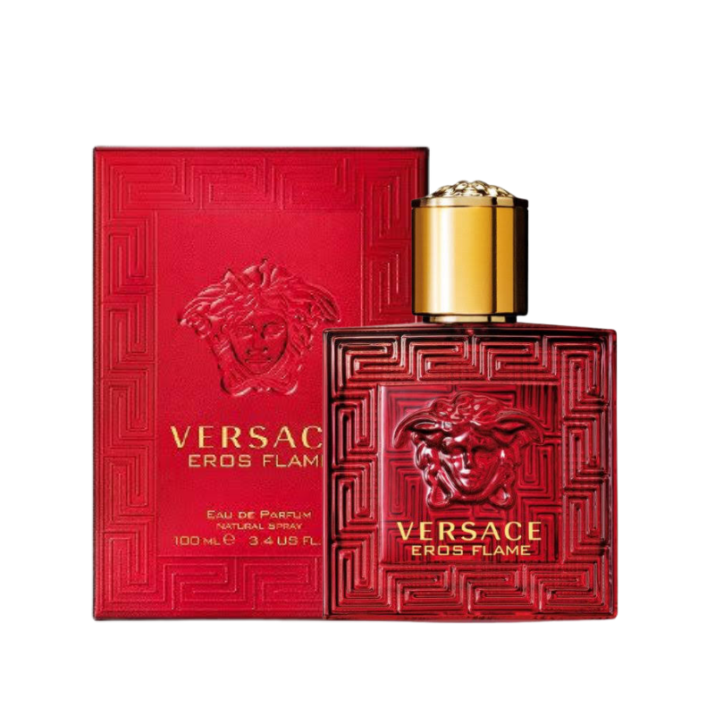 Versace Eros Flame Eau de Parfum 100ml bottle for men available at The Perfume Savor