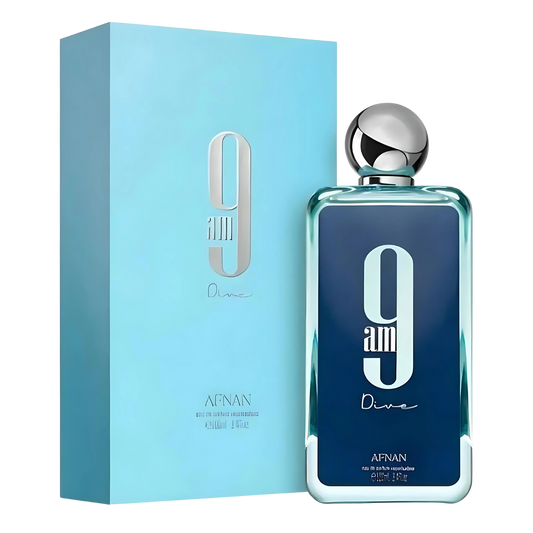 9am Dive Eau de Parfum 100ml by Afnan bottle available at The Perfume Savor