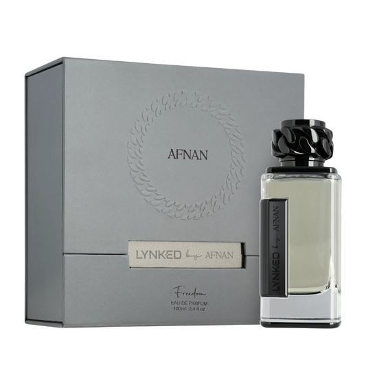 Afnan Lynked Freedom EDP 100ml perfume bottle available at The Perfume Savor