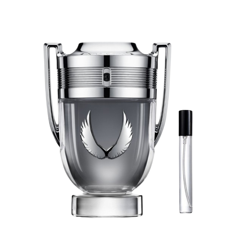 Paco Rabanne Invictus Platinum EDP decant sample bottle available at The Perfume Savor