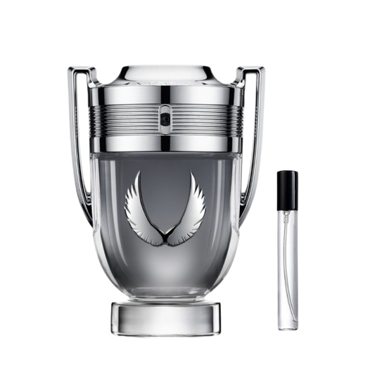 Paco Rabanne Invictus Platinum EDP decant sample bottle available at The Perfume Savor