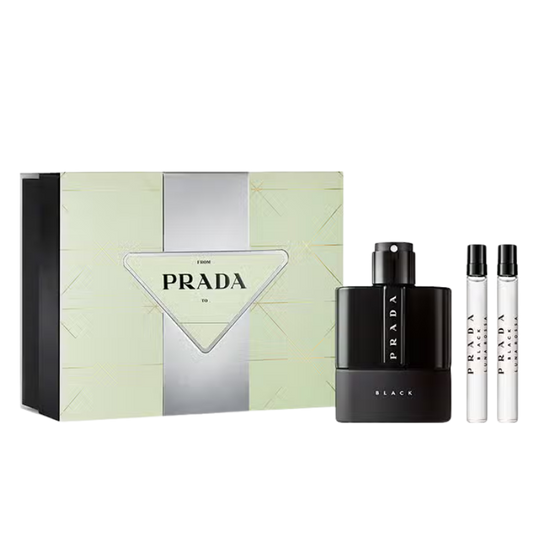 Prada Luna Rossa Black Eau de Parfum 3 Pcs Gift Set available at The Perfume Savor