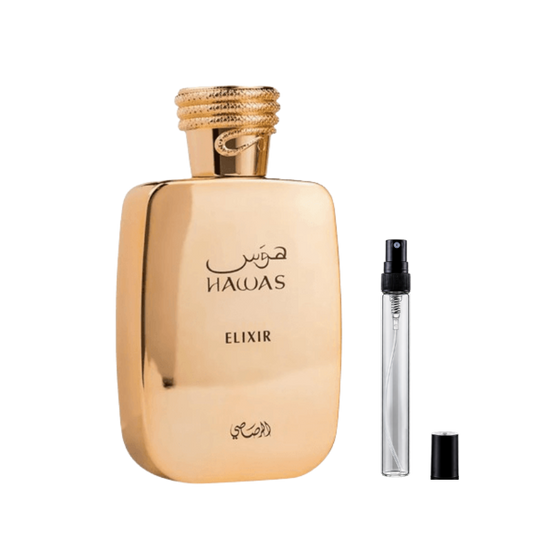 Rasasi Hawas Elixir EDP Decants
