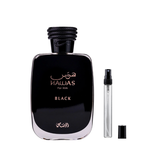 Rasasi Hawas Black for Men EDP Decants