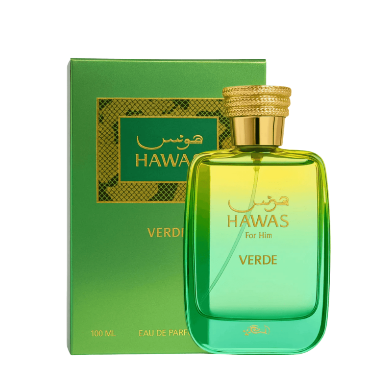 Rasasi Hawas Verde Eau de Parfum 100ml full bottle available at The Perfume Savor