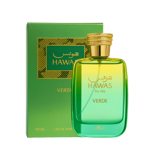 Rasasi Hawas Verde Eau de Parfum 100ml full bottle available at The Perfume Savor