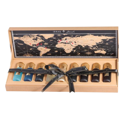 IBRAQ Tobacco Collection 9x20ml EDP luxury perfume gift set available at The Perfume Savor