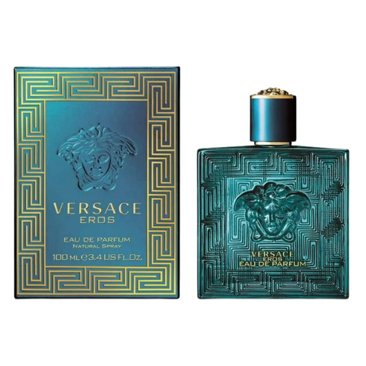 Versace Eros Eau de Toilette 100ml full bottle available at The Perfume Savor
