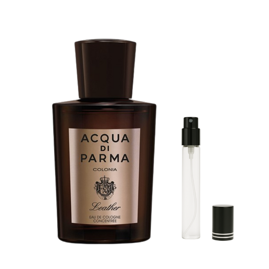 Acqua di Parma Colonia Leather Eau de Cologne Concentree for Men Decants available at The Perfume Savor