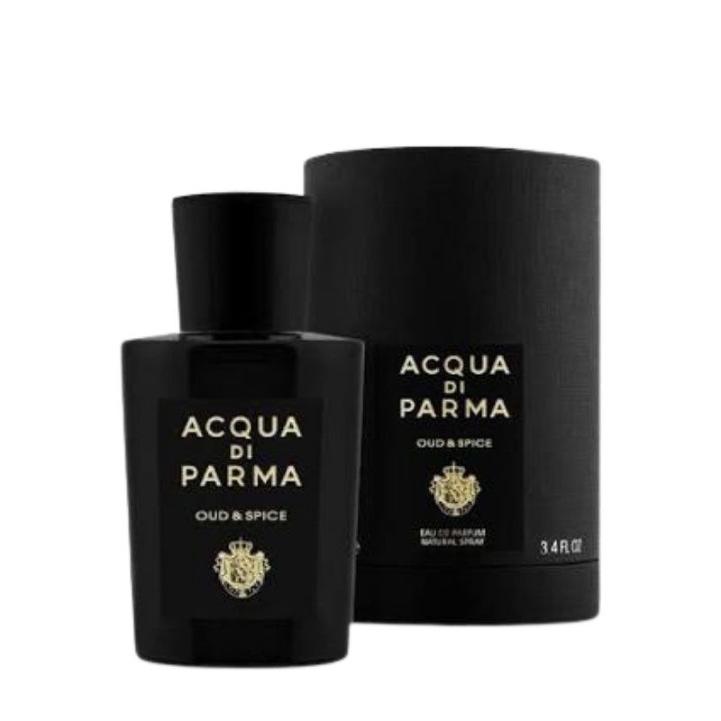 Acqua di Parma Oud & Spice Eau de Parfum 100ml bottle available at The Perfume Savor
