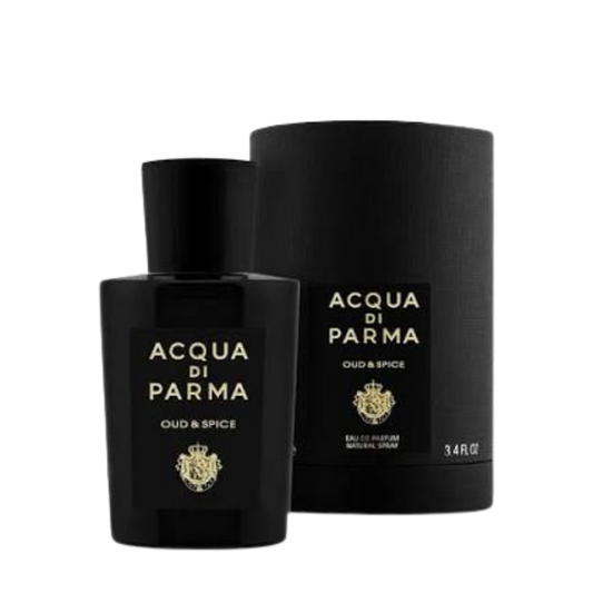 Acqua di Parma Oud & Spice Eau de Parfum 100ml bottle available at The Perfume Savor
