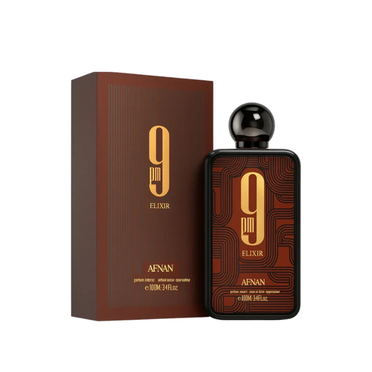 Afnan 9PM Elixir Eau de Parfum 100ml bottle available at The Perfume Savor