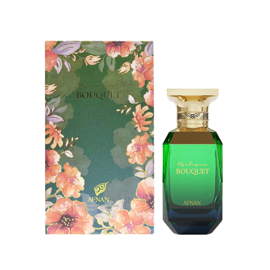 Afnan Mystique Bouquet Eau de Parfum 100ml full bottle available at The Perfume Savor